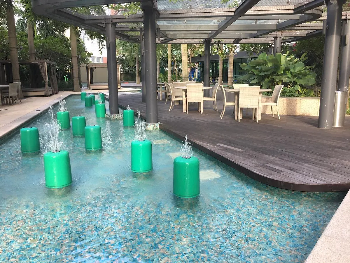 #332 Big Balcony With Stunning Twin Tower View ! Hotel Kuala Lumpur Apartamento